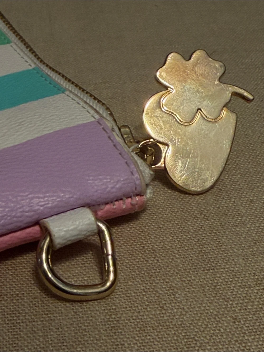 Stoney Clover Lane Purple and Blue Ombre Logo Patch Pouch